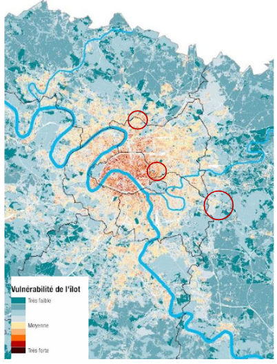 Carte des ICU - Île-de-France