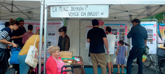 Stand de concertation pour la Place de la République
