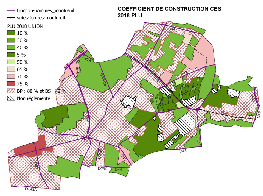 Coefficient de construction CES 2018 PLU